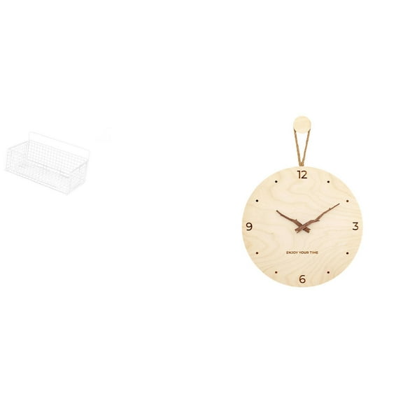CoudarTitie Minimalist Modern Nordic Wood Wall Clock Decorative Hanging Ornament for Bedroom Office Home Decoration Timeless Stylish Interior Design