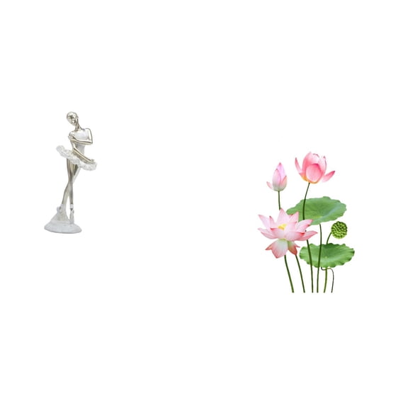 CoudarTitie Modern Ballerina Art Sculpture and Retro Wall Decal Decorative Figurine for Creative Bedroom Living Room Office Home Decoration