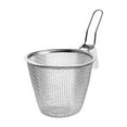 thumbnail image 1 of CoudarTitie Noodle Strainer Fry Basket with Handle, Kitchen Frying Food Basket, Noodles Colander for Dumplings Pasta Cooking Ramen Noodle S, 1 of 6