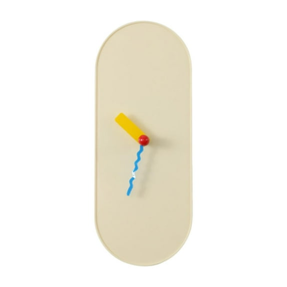 CoudarTitie Nordic Wall Clock Decoration Minimalist Functional Stylish Modern Ornament Table Milky White