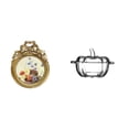 thumbnail image 1 of CoudarTitie Ornate European Round Photo Frame and Pumpkin Shaped Glass Candy Dish with Lid for Wedding Gift Ideas and Cookie Jar Display, 1 of 8