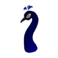 thumbnail image 1 of CoudarTitie Peacock Head Model Ornament Sculpture Wedding Decor Flower Arrangement Decor for blue, 1 of 9