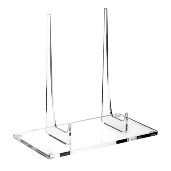 CoudarTitie Plate Stand for Display Acrylic Plate Holder for Postcard Collectible Plaque 1PC