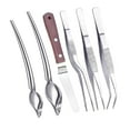 thumbnail image 1 of CoudarTitie Plating Tool Set Easy to Use Precision Tongs for Chef Food Presentation Home 6pcs, 1 of 9