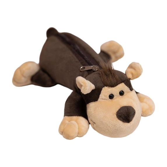 CoudarTitie Plush Pencil Case Animal Stationery Case Stationery Accessories Cartoon Students Monkey