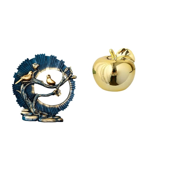 CoudarTitie Resin Ceramic Figurine Ornament Craft for House Living Room Bookshelf Desk Porches Restaurants Offices Decoration Collection