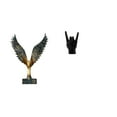 thumbnail image 1 of CoudarTitie Resin Spreading Wing Hand Gesture Statue Sculpture Feng Shui Ornament Decorative Creative Finger Sculpture for Apartment Bedroom Restaurant Decor, 1 of 8