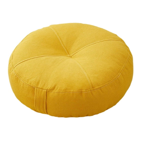 CoudarTitie Round Floor Pillow Comfortable Small Decor Multifunctional Floor Seating Cushion Yellow