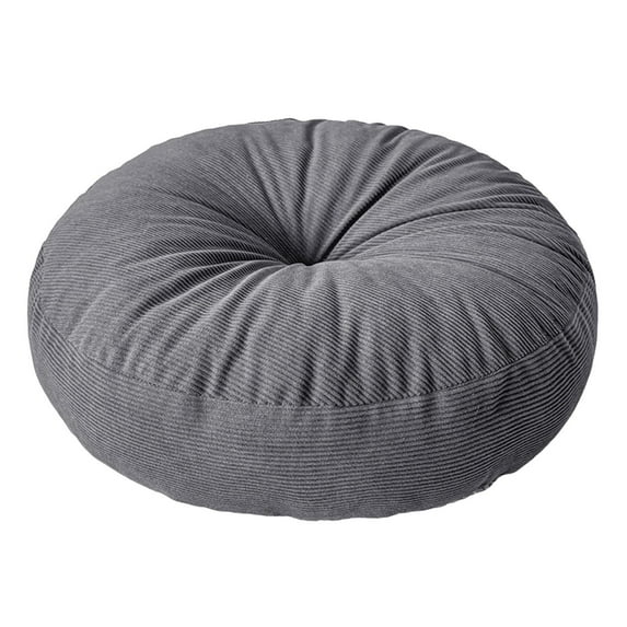 CoudarTitie Round Floor Pillow Meditation Cushion Decorative Comfortable Floor Cushion Pad for Bedroom Office Balcony Indoor Dark Gray