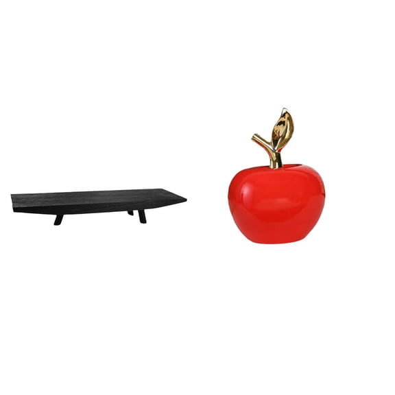 CoudarTitie Rustic Ceramic Fruit Tray Decorative Home Serving Bowl with Sculpture Ornament for Wedding Pantry Coffee Table Cafe Study Room