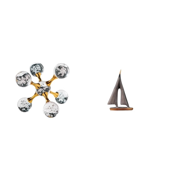 CoudarTitie Sphere Sailing Boat Figurine Tabletop Ornament Modern Statue Decorative Sculpture for Desk Office Shelf Living Room Home Decoration Sailboat Model for Hotel Desktop