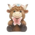 thumbnail image 1 of CoudarTitie Spring Highland Cow Statue Animal Sculpture Home Decoration Realistic Chic Resin Style D, 1 of 9