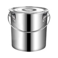 thumbnail image 1 of CoudarTitie Stainless Steel Bucket Handled Stainless Steel Pail for Farm Garage Catering 12L, 1 of 9