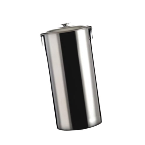 CoudarTitie Stainless Steel Bucket with Lid Easy to Clean Liquid Storage Container for Beach 20x40cm