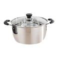 thumbnail image 1 of CoudarTitie Stainless Steel Stock Pot Deep Fashionable Universal Base for Stew Soup Home Style A, 1 of 9