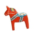 thumbnail image 1 of CoudarTitie Swedish Dala Horse Desktop Wood Souvenir Hand Painted Creative Nordic Statue for Red, 1 of 9
