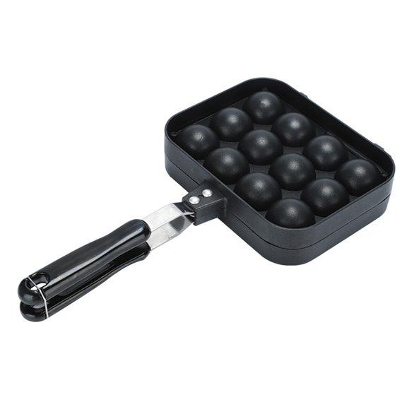 CoudarTitie Takoyaki Pan Baking Tray Meatball Maker 12 Holes Cooking Tool Multipurpose Grill