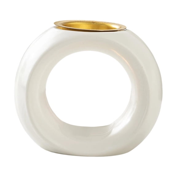 CoudarTitie Tealight Candle Holder Diffuser Ceramic Gift Essential Oil Burner Home Decor for White