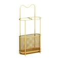 thumbnail image 1 of CoudarTitie Umbrella Rack Stand Storage Rack Metal Organizer Umbrella Holder Umbrella Holder gold, 1 of 9
