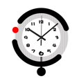 thumbnail image 1 of CoudarTitie Wall Clock Hanging Clock Easy Read Ornament Lightweight Simple Display Handcraft, 1 of 9
