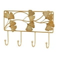 thumbnail image 1 of CoudarTitie Wall Hook Coat Hook Leaf Design Heavy Duty Multifunctional Modern Decorative for Square 4 Hooks, 1 of 9