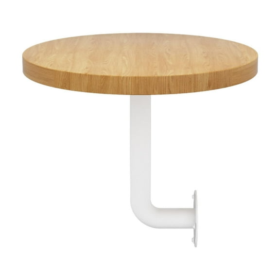 CoudarTitie Wall Mounted Table Round Coffee Table Minimalist 15.75inch Tableop Workbench for