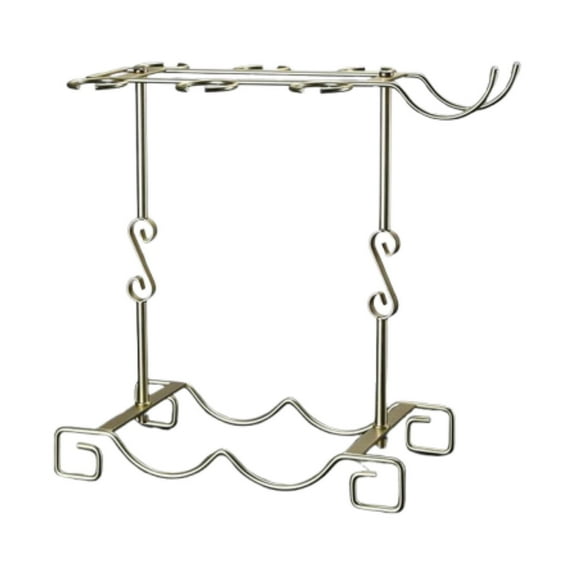CoudarTitie Wine Glass Holder Countertop Wine Cup Organizer Elegant Air Drying Rack Stemware Storage Rack for Bar Display Desktop Barware B