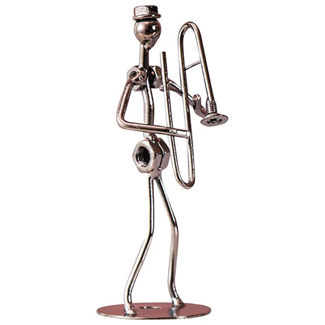 Couff Band Gifts Music Man Statue Metal Musician Orchestra Guitar