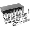 Cougar A34 3/8" Drive 12 Point Standard and Deep Socket Set (21Piece