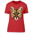 thumbnail image 1 of Cougar Colorful Sketch T-Shirt Women -Image by Shutterstock, Female 3X-Large, 1 of 2
