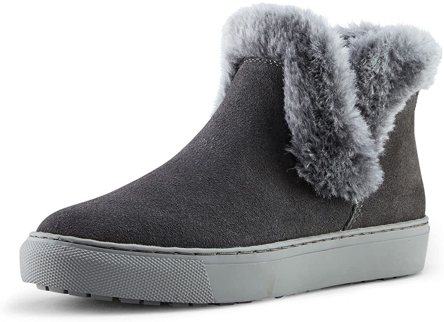 Cougar Duffy Suede Winter Sneaker - Women's, Pewter, 9,