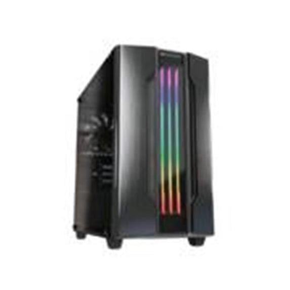 Cougar Gemini M - MT - micro ATX - windowed side panel (tempered glass) - no power supply (ATX / PS/2) - iron gray - USB/Audio