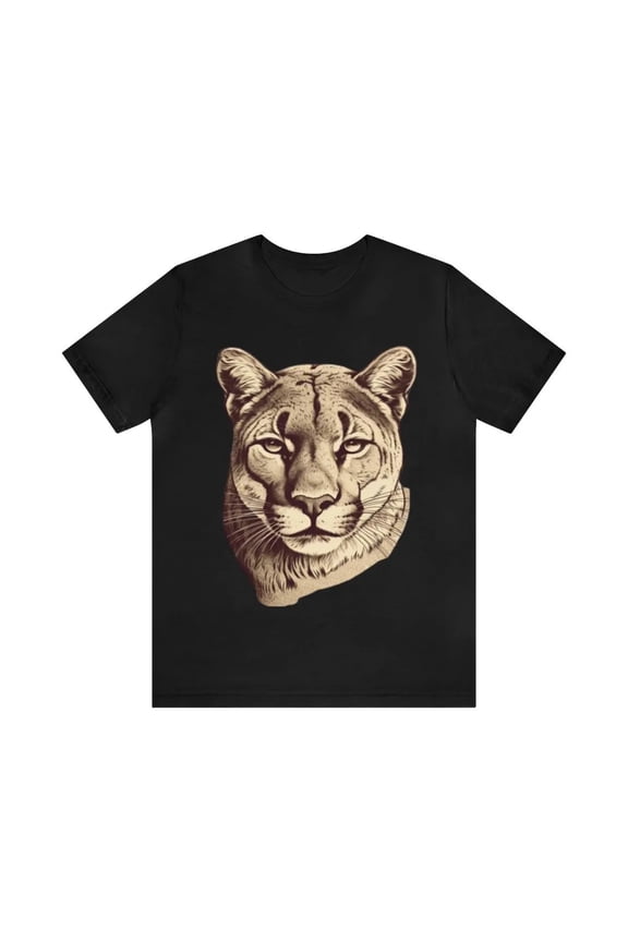 Cougar Lovers T-Shirt - Short Sleeve Men's Tee with Cougar Design