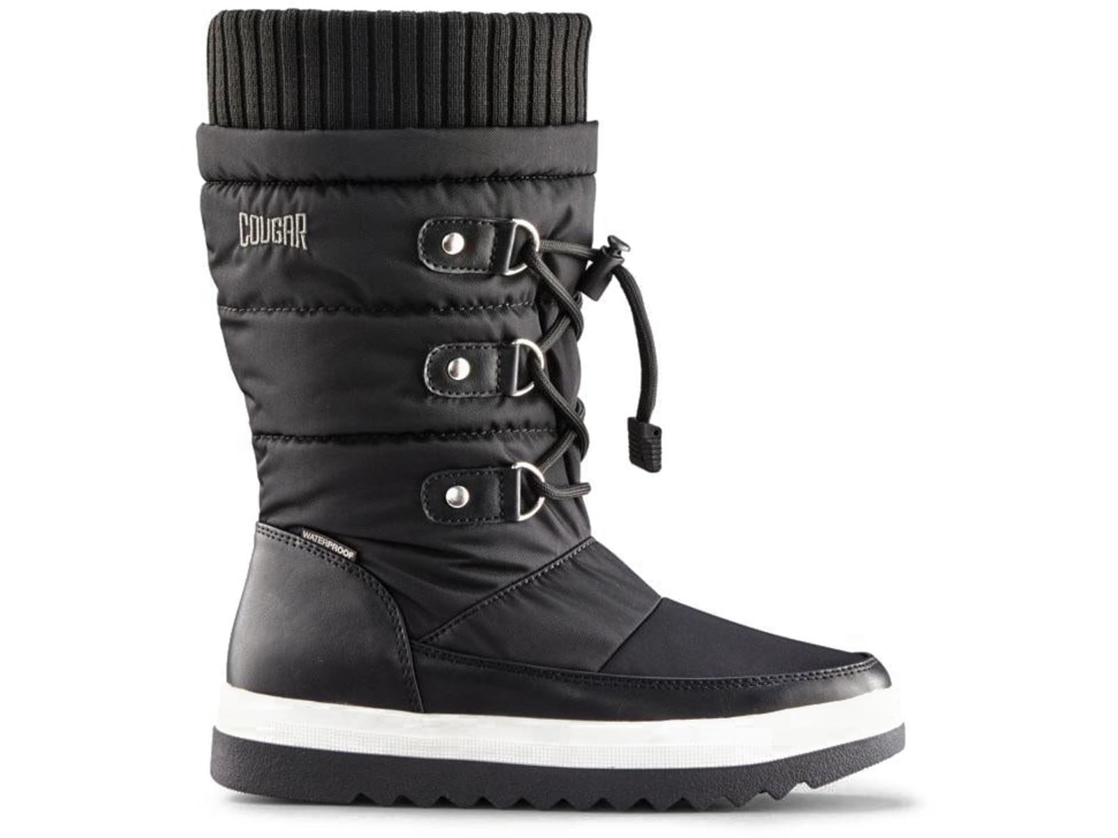 COUGAR Madrid Waterproof Combat Boots – Mid-Height Rain Boots With Anti-Slip Sole | Pull-On Design
