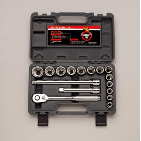 Cougar Pro 1/2 In. Drive 16 Pc. 5 Pt Std Sae Socket Set