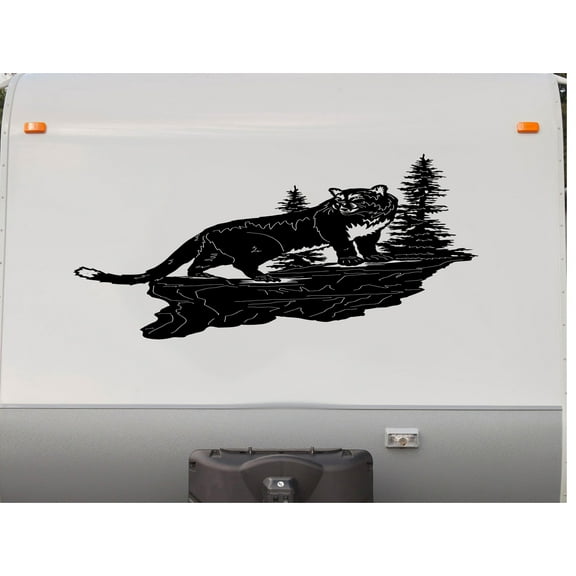 Cougar Rock Camper Trailer Decals Replacement Stickers CRV07
