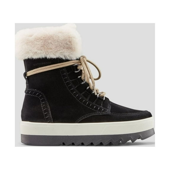 Cougar Vanetta Waterproof Winter Boots Womens Black Cream Mid-Calf Size Options