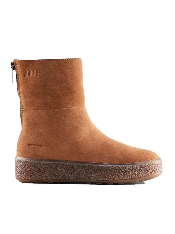 Cougar Women's Button Narrow Lambswool Waterproof Mid Boot (Oak, 11 Narrow)