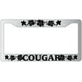 thumbnail image 1 of CougarHibiscus Flower Chrome Plastic License Plate Frame, 1 of 1