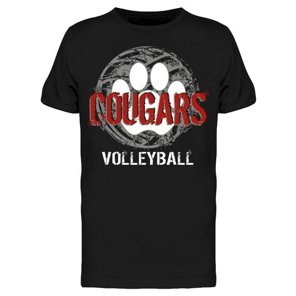 Cougars, Volleyball T-Shirt Men -Image by Shutterstock, Male Medium