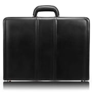 Coughlin Leather Expandable Attache Case - Black