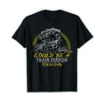 thumbnail image 1 of Could Be A Train Station Kinda Day Men Women Vintage T-Shirt, 1 of 5