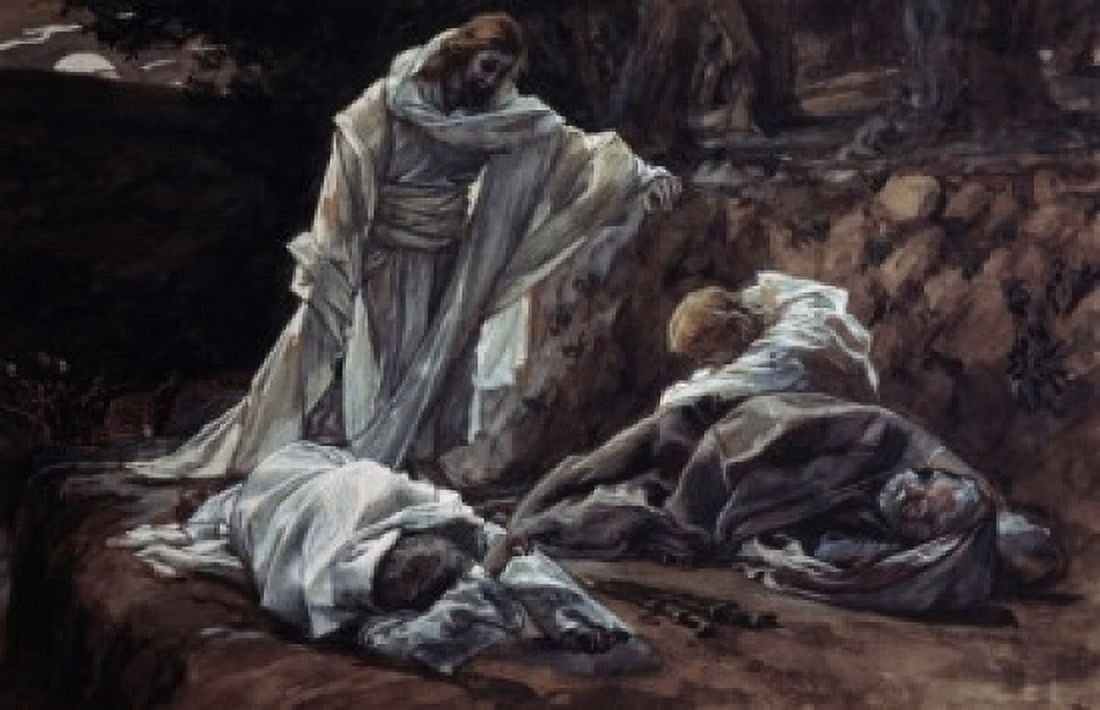 Could Ye Not Watch With Me One Hour James Tissot (1836-1902 French) Canvas Art - James Tissot (18 x 24)