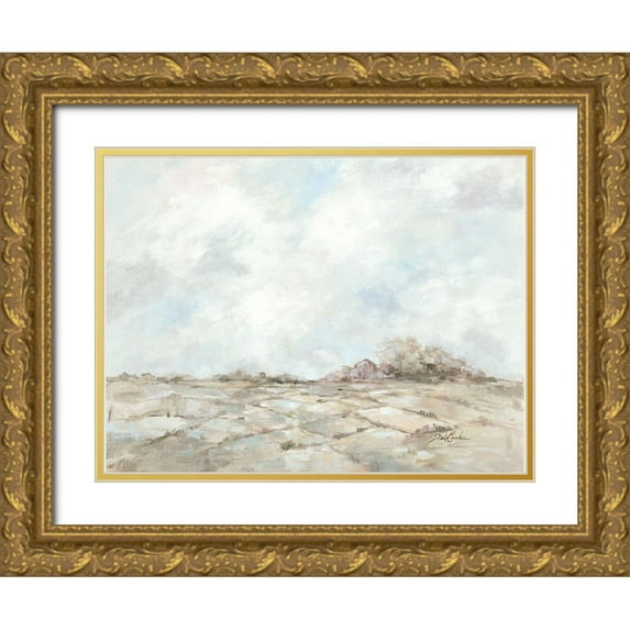 Coules, Debi 14x12 Gold Ornate Wood Framed with Double Matting Museum Art Print Titled - Morning Meadow