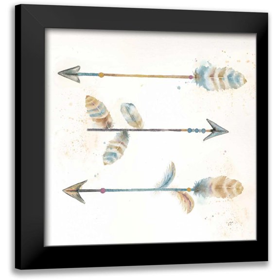 Coulter, Cynthia 12x12 Black Modern Framed Museum Art Print Titled - Arrowhead Trio II