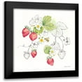 thumbnail image 1 of Coulter, Cynthia 12x12 Black Modern Framed Museum Art Print Titled - Berries and Bees II, 1 of 5