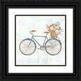 thumbnail image 1 of Coulter, Cynthia 12x12 Black Ornate Wood Framed with Double Matting Museum Art Print Titled - Vintage Bike w/flower basket II, 1 of 4