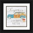 thumbnail image 1 of Coulter, Cynthia 12x12 Black Ornate Wood Framed with Double Matting Museum Art Print Titled - Vintage Truck Sentiment II (blue), 1 of 4