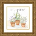 thumbnail image 1 of Coulter, Cynthia 12x12 Gold Ornate Wood Framed with Double Matting Museum Art Print Titled - Let it Grow III, 1 of 4
