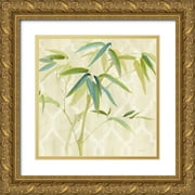 Coulter, Cynthia 12x12 Gold Ornate Wood Framed with Double Matting Museum Art Print Titled - Zen Bamboo I